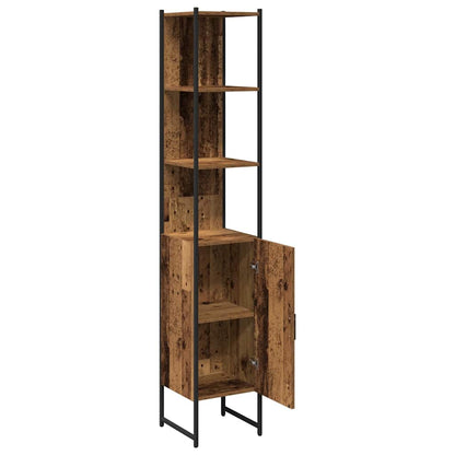 Mobile da Bagno con porta Legno vecchio 33 x 33 x 185,5 cm