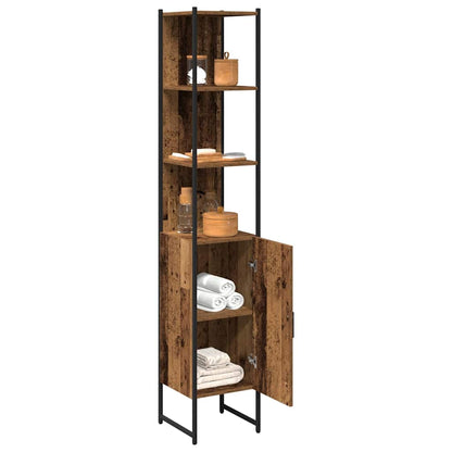 Mobile da Bagno con porta Legno vecchio 33 x 33 x 185,5 cm