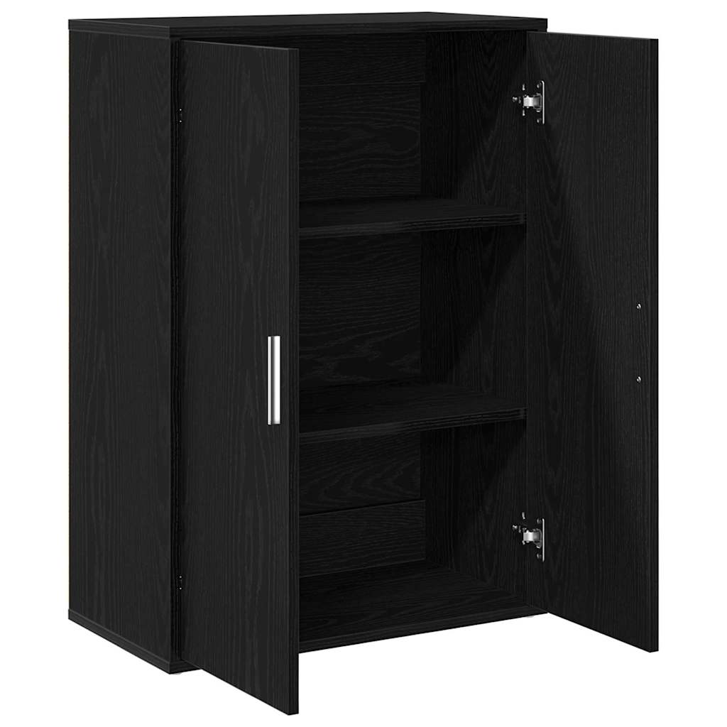 Credenza Rovere Nero 60 x 31 x 84 cm Legno multistrato