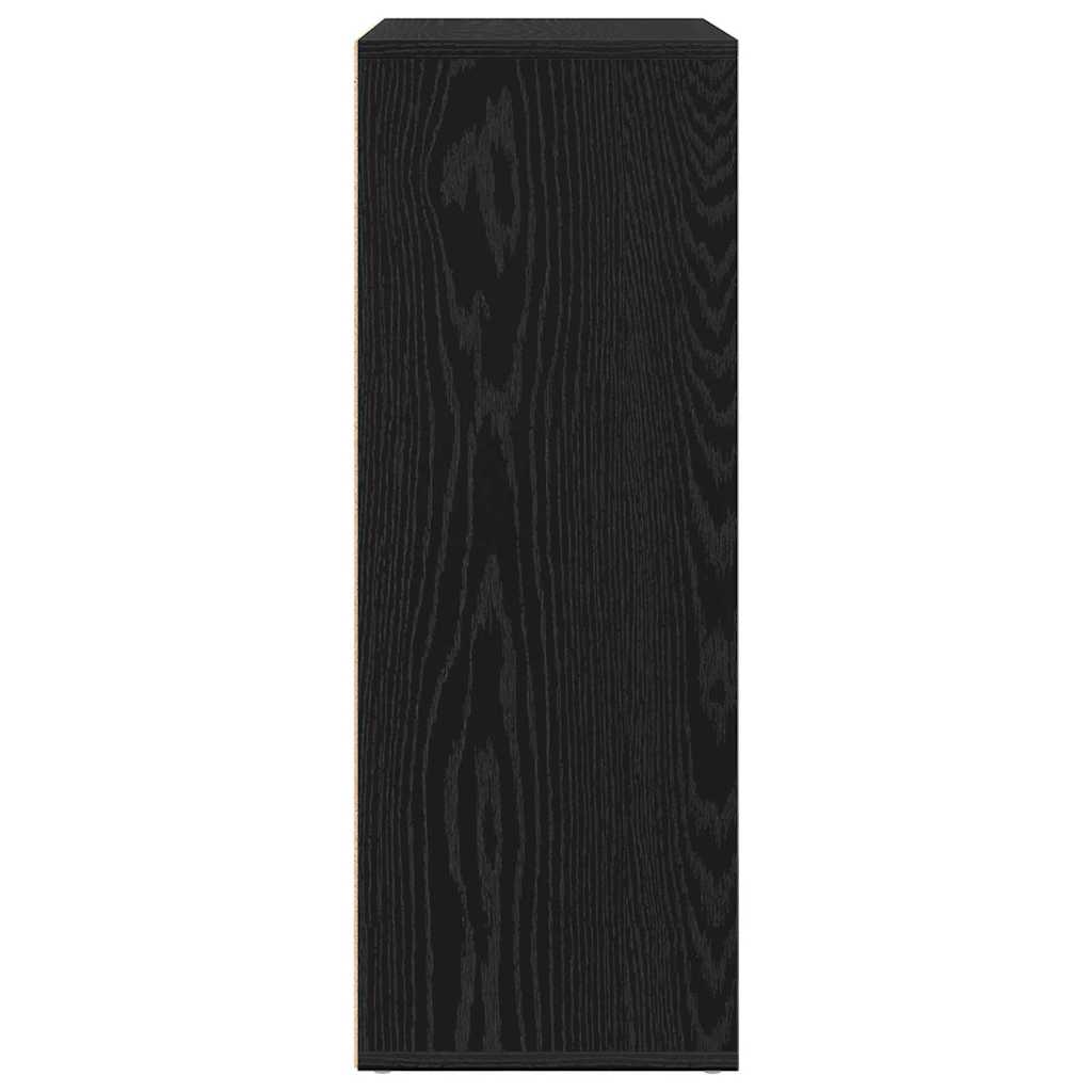 Credenza Rovere Nero 60 x 31 x 84 cm Legno multistrato