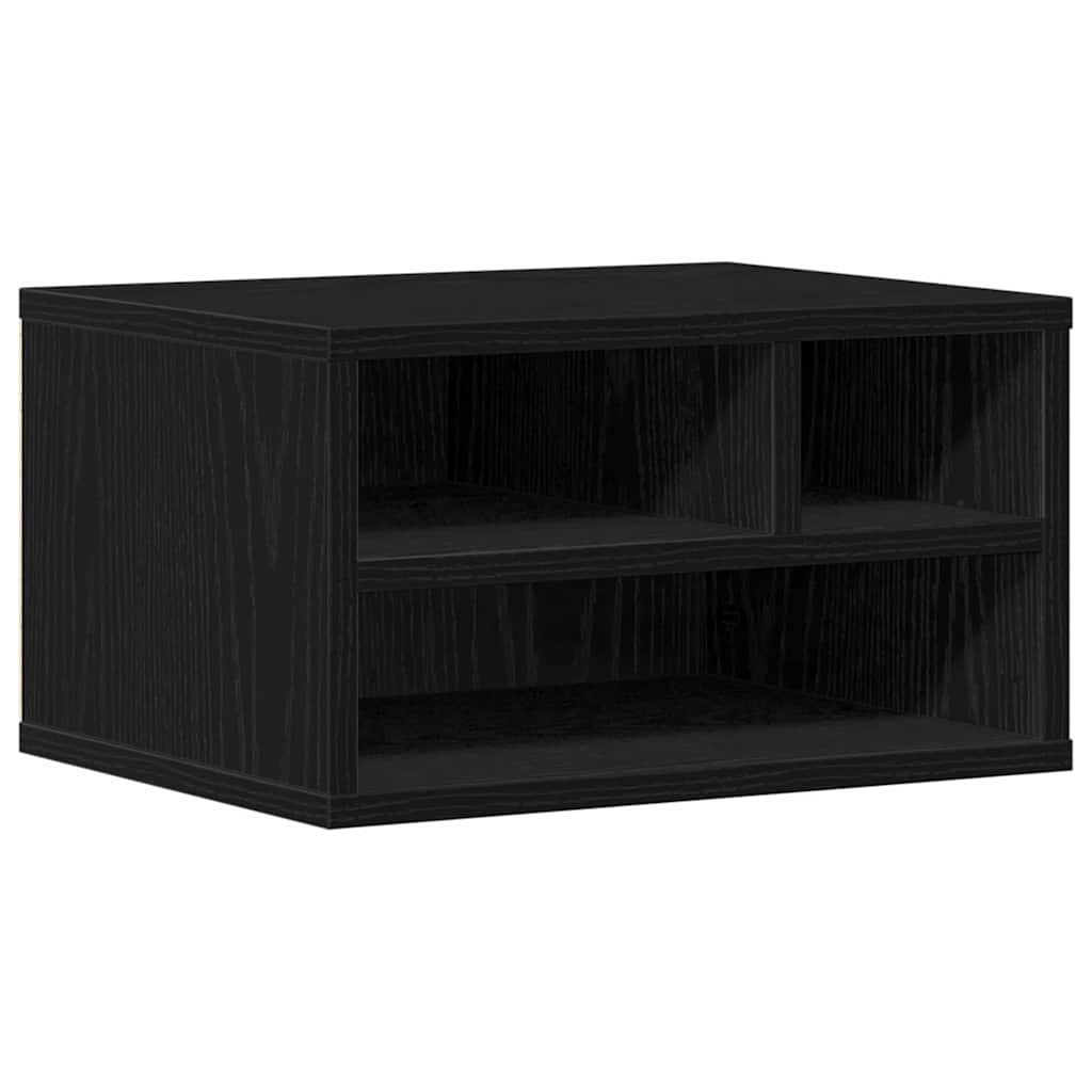 Supporto per Stampante Rovere Nero 40 x 32 x 22,5 cm