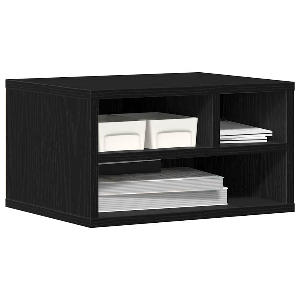 Supporto per Stampante Rovere Nero 40 x 32 x 22,5 cm