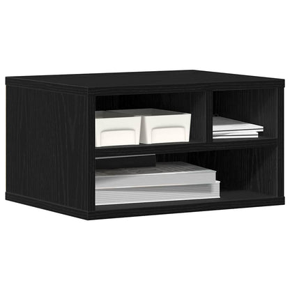 Supporto per Stampante Rovere Nero 40 x 32 x 22,5 cm