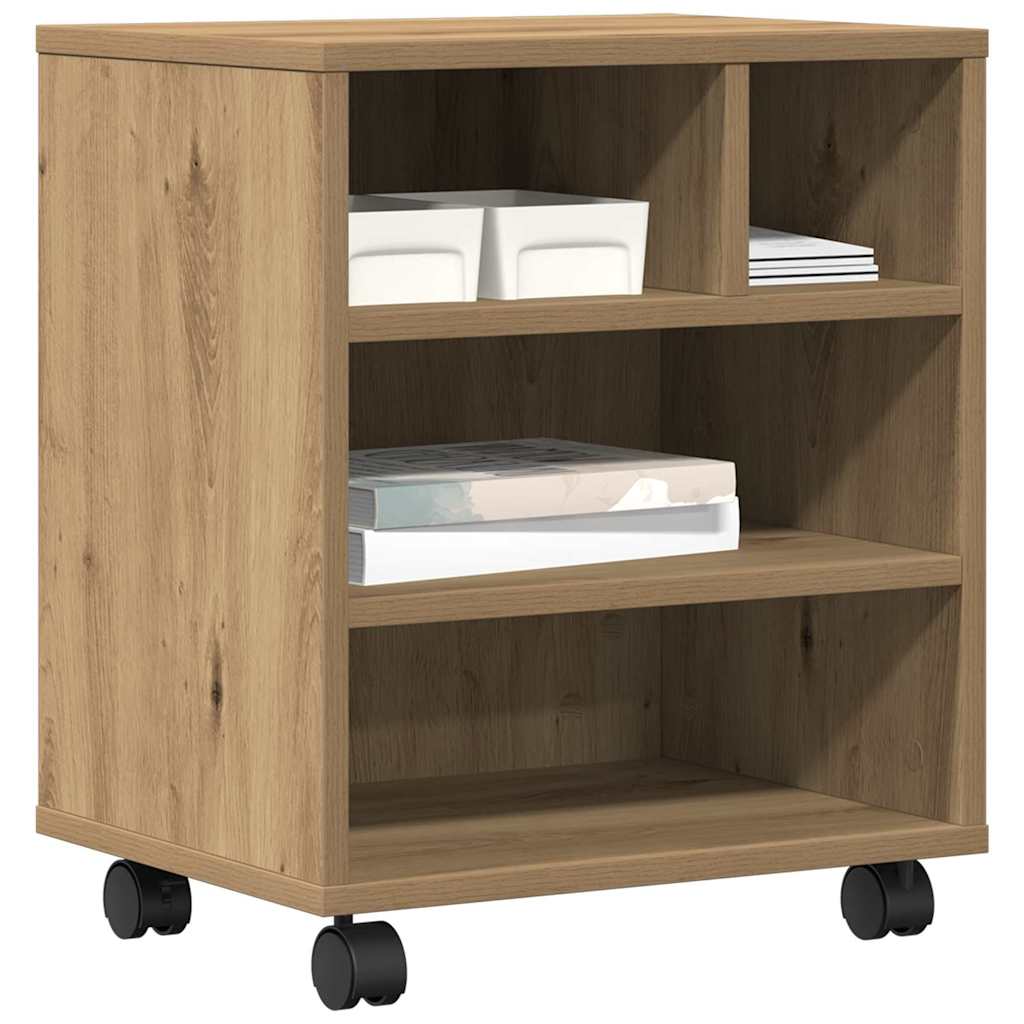 Supporto per Stampante rovere artigianale 41 x 32 x 48 cm