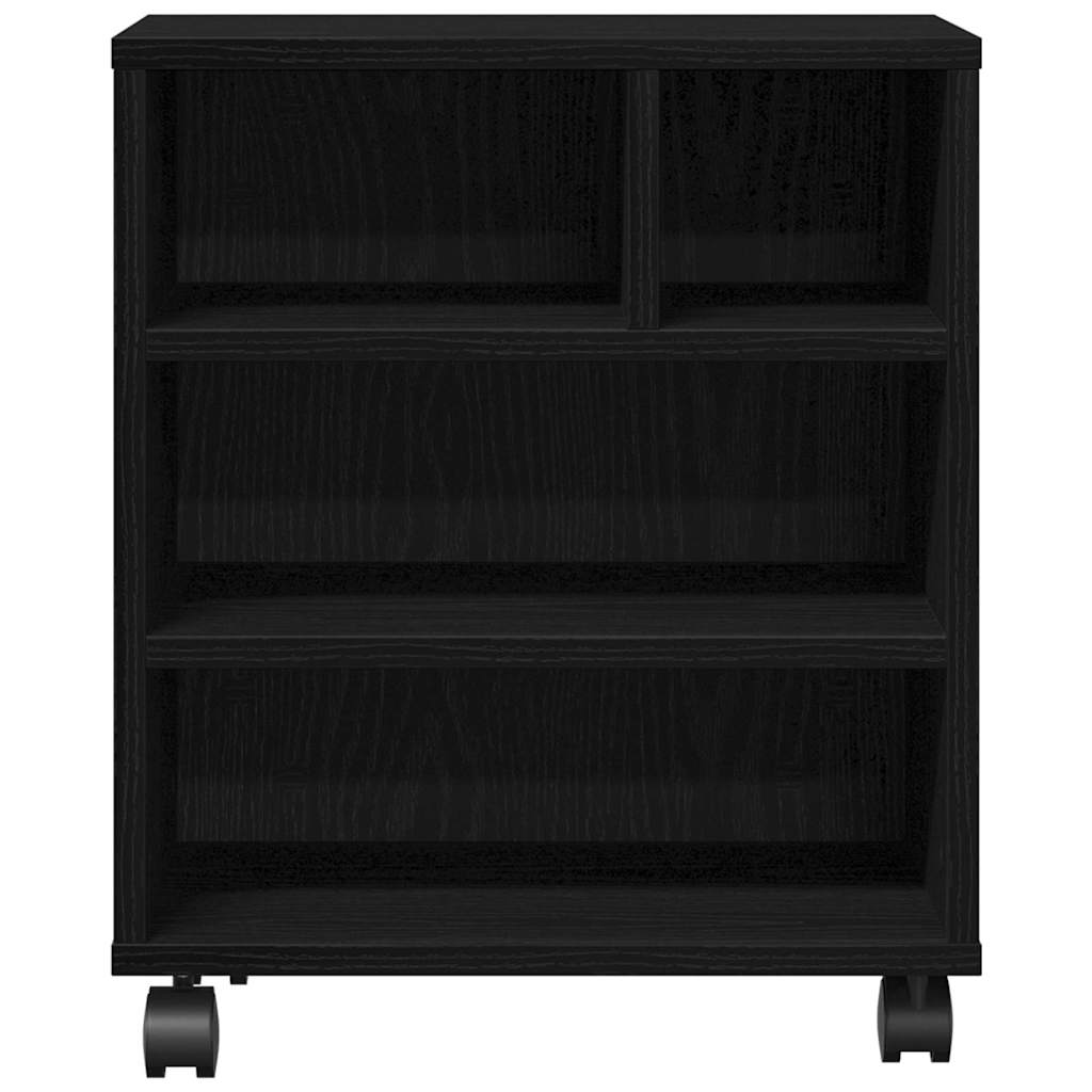 Supporto per Stampante Rovere Nero 41 x 32 x 48 cm