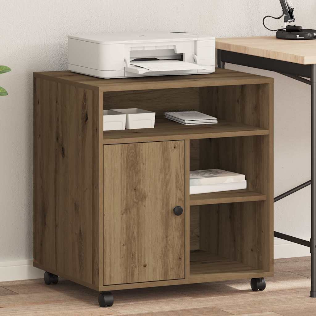 Supporto per Stampante rovere artigianale 60 x 50 x 67 cm