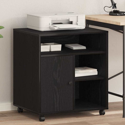 Supporto per Stampante Rovere nero 60 x 50 x 67 cm