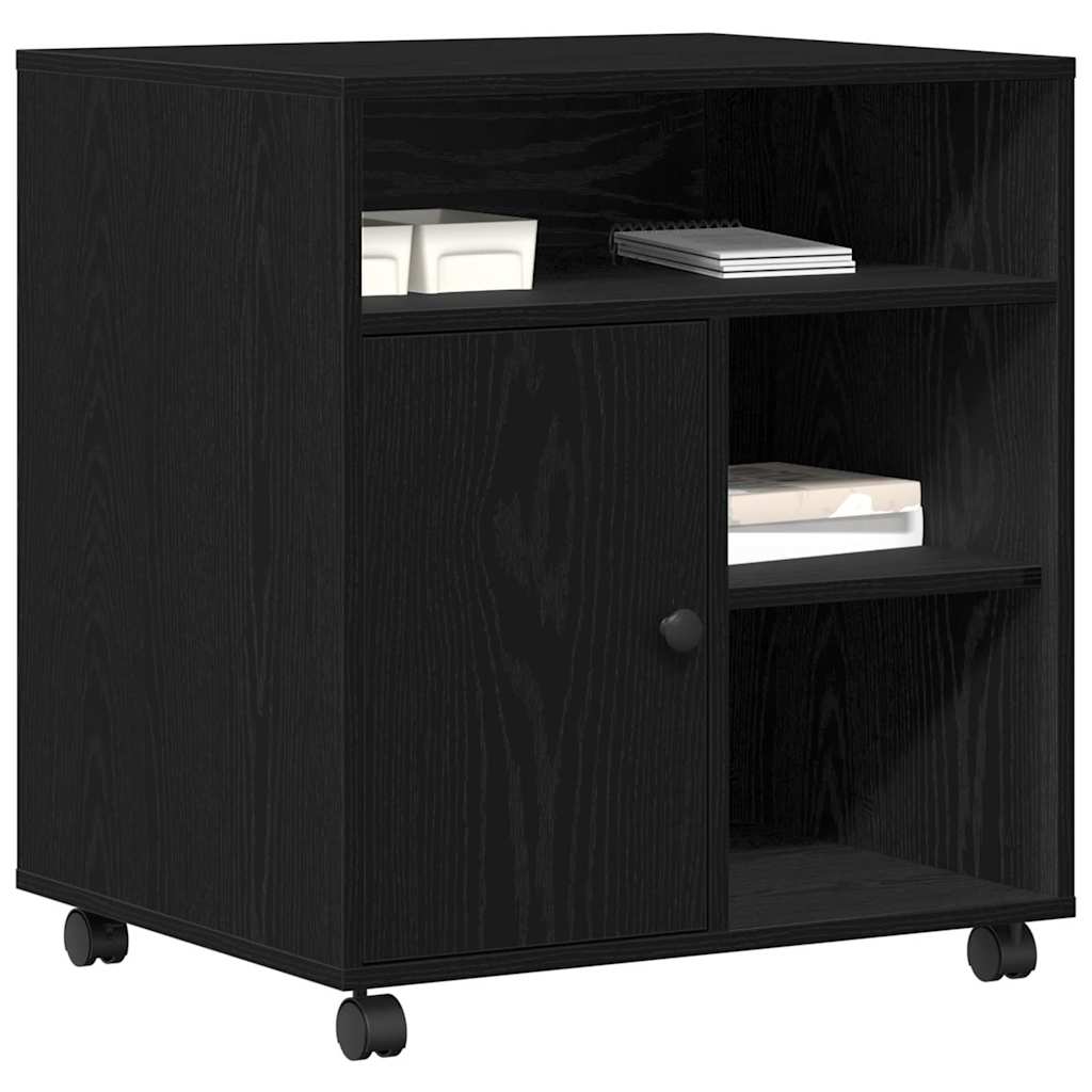 Supporto per Stampante Rovere nero 60 x 50 x 67 cm