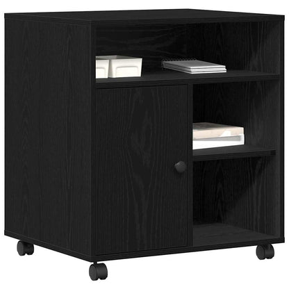 Supporto per Stampante Rovere nero 60 x 50 x 67 cm