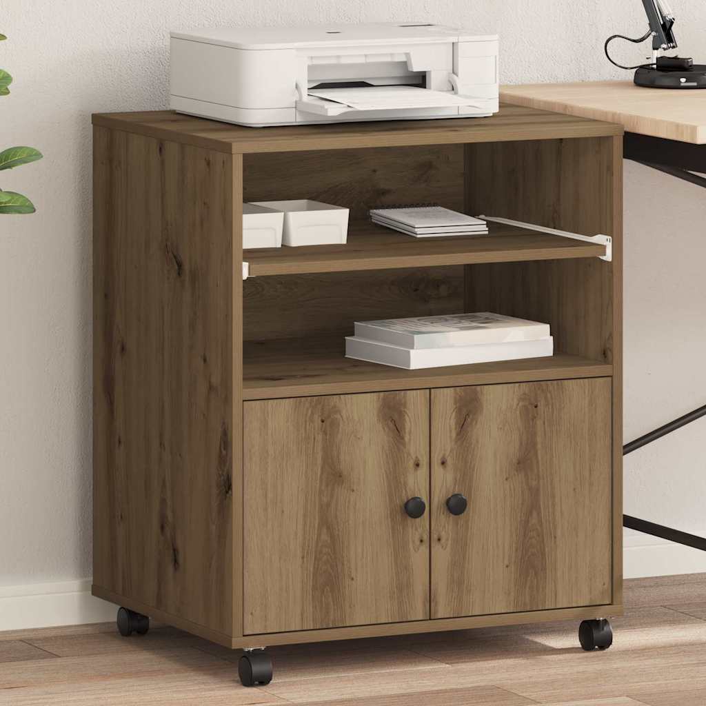 Supporto per Stampante Rovere artigianale 60 x 48 x 74 cm