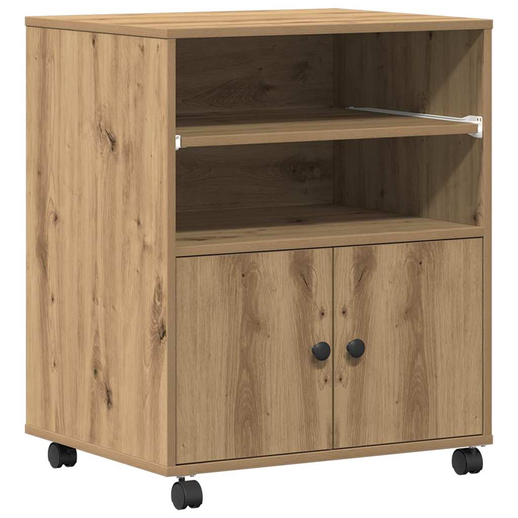 Supporto per Stampante Rovere artigianale 60 x 48 x 74 cm