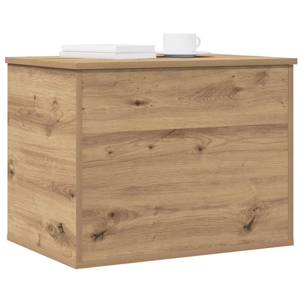 Scatola di Stoccaggio rovere artigianale 60 x 42 x 46 cm