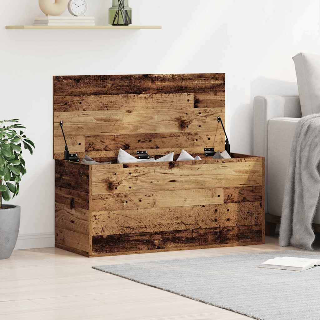 Scatola di Stoccaggio Legno vecchio 100 x 42 x 46 cm