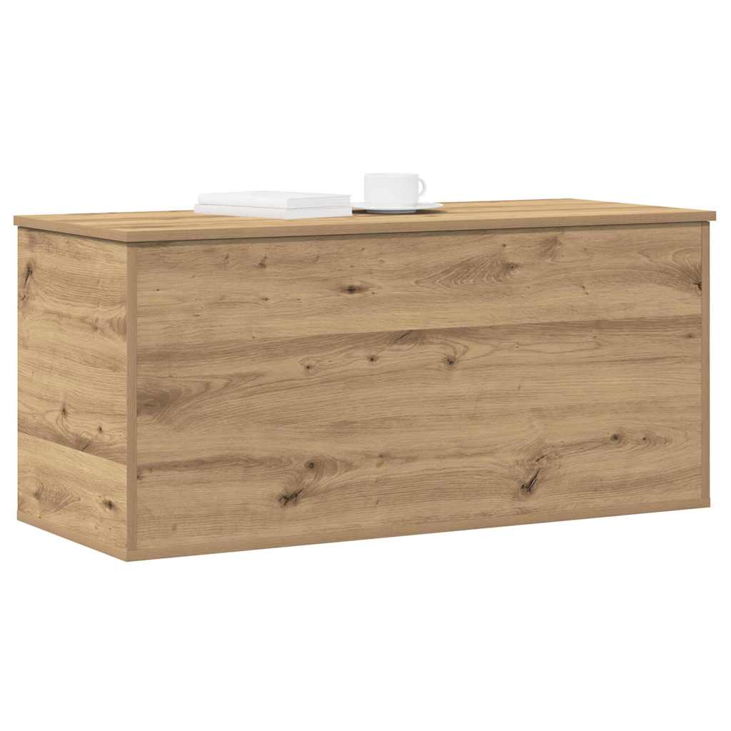 Scatola di Stoccaggio rovere artigianale 100 x 42 x 46 cm