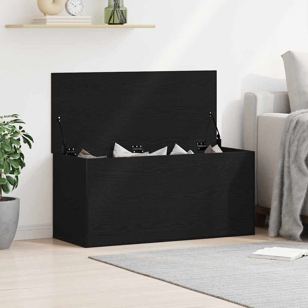 Scatola di Stoccaggio Rovere nero 100 x 42 x 46 cm