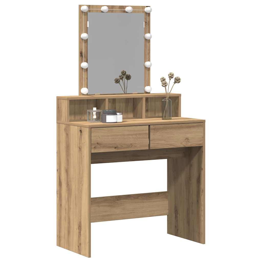 Tavolo da Trucco rovere artigianale 80 x 41 x 144.5 cm