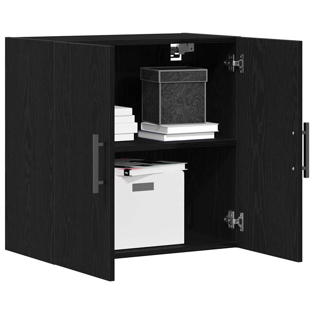 Armadietto a muro Rovere Nero 60 x 31,5 x 60 cm