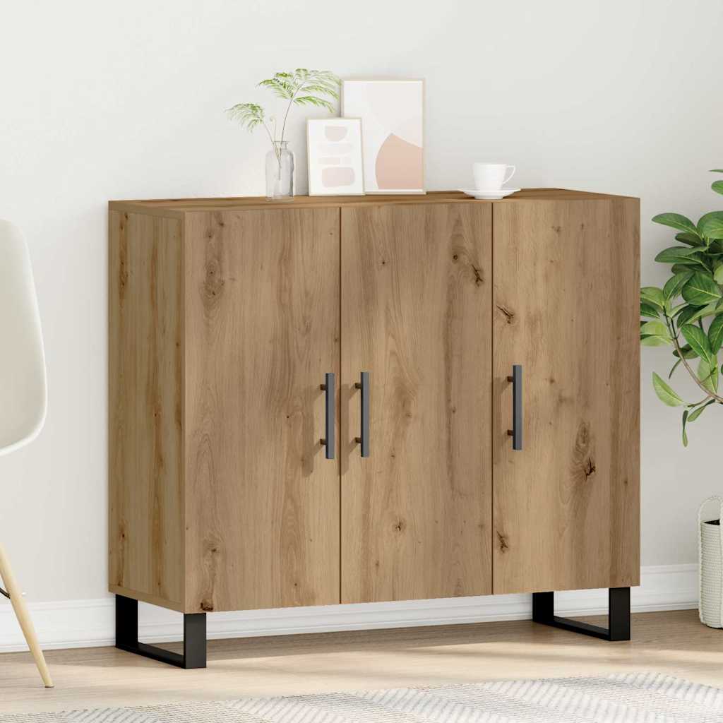 Credenza Rovere artigianale 90 x 34 x 80 cm Legno multistrato