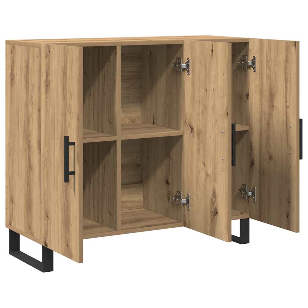 Credenza Rovere artigianale 90 x 34 x 80 cm Legno multistrato