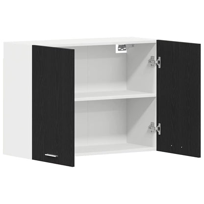 Armadio pensile Lyon Rovere Nero 80 x 31 x 60 cm