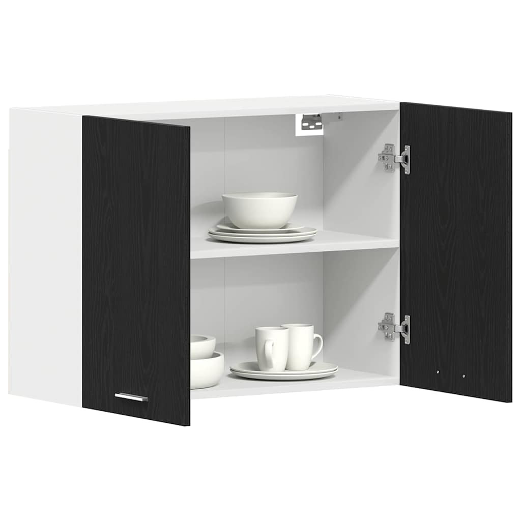 Armadio pensile Lyon Rovere Nero 80 x 31 x 60 cm