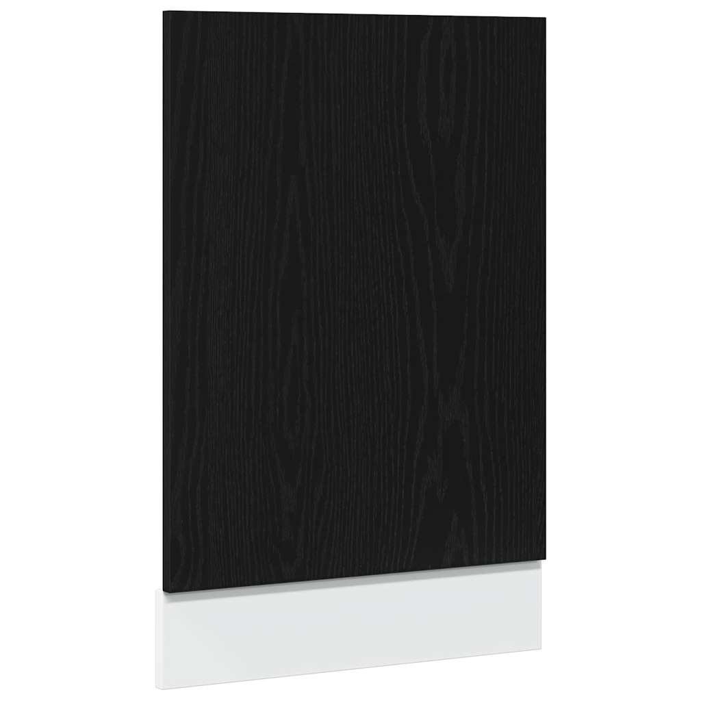 Pannello Lavastoviglie Rovere Nero 45x1,5x67 cm in Truciolato