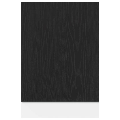 Pannello Lavastoviglie Rovere Nero 45x1,5x67 cm in Truciolato