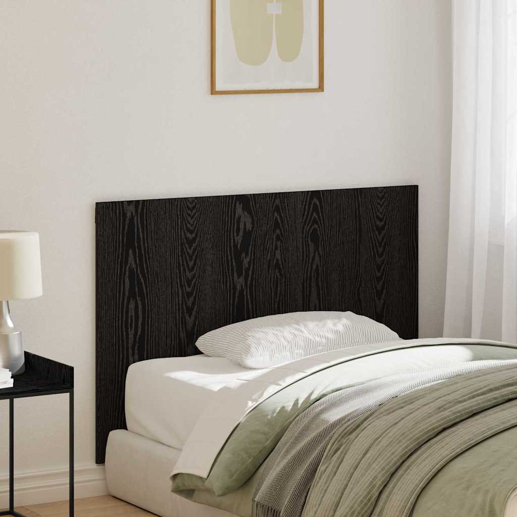 Testiera del letto con testiera Rovere Nero Legno multistrato