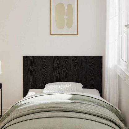 Testiera del letto con testiera Rovere Nero Legno multistrato