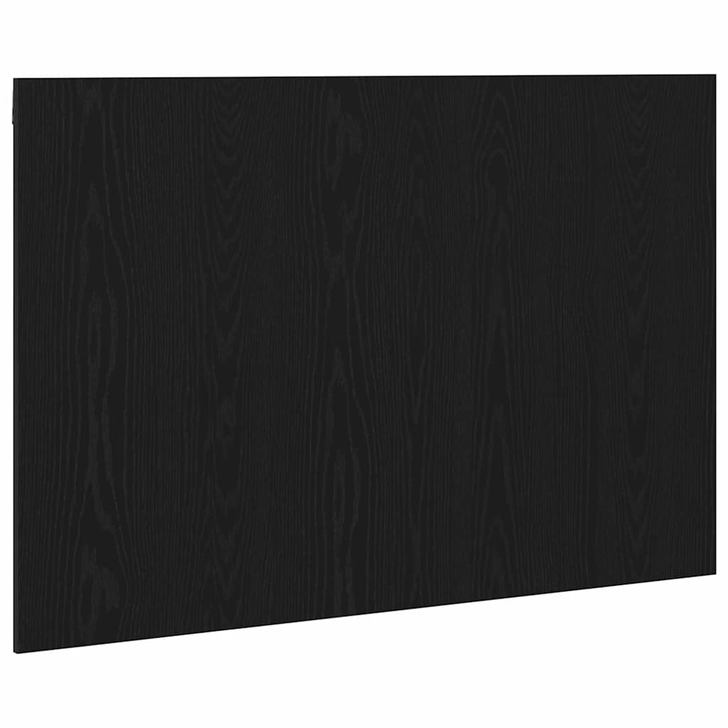 Testiera del letto con testiera Rovere Nero Legno multistrato