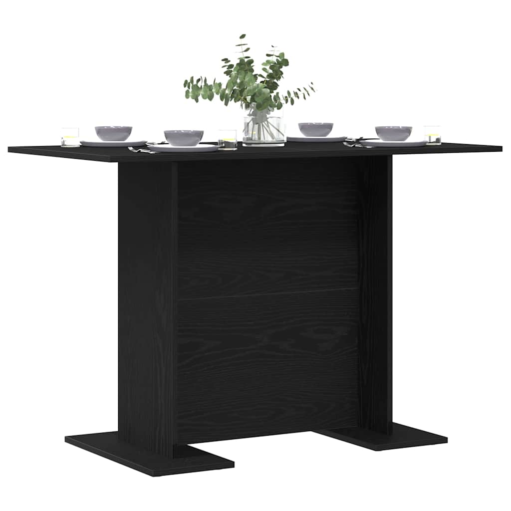 Tavolo da pranzo Rovere nero 110 x 60 x 75 cm Legno multistrato