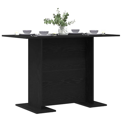 Tavolo da pranzo Rovere nero 110 x 60 x 75 cm Legno multistrato