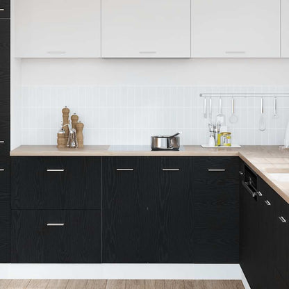 Mobile Base Rovere Nero 60x46x81,5 cm Legno Ingegnerizzato