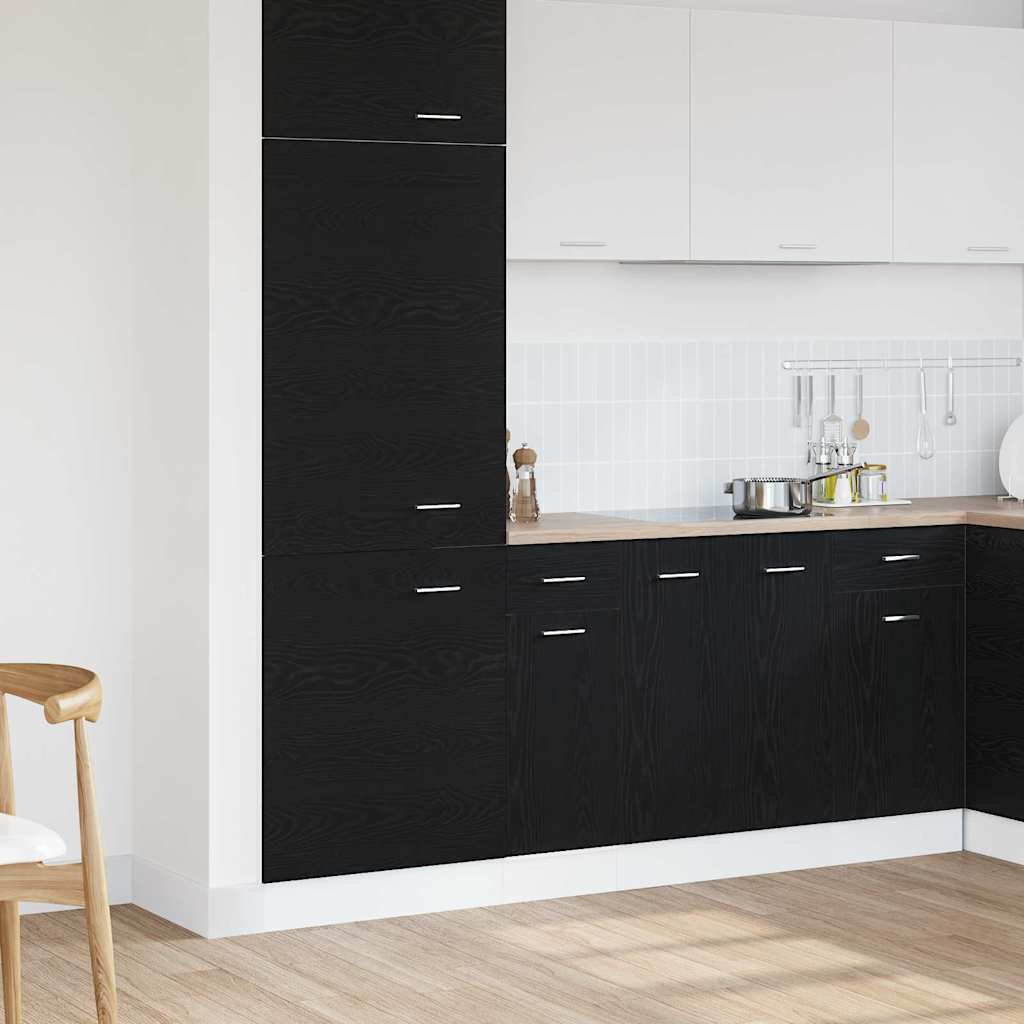 Armadio pensile Rovere Nero 30 x 46 x 81,5 cm Legno multistrato
