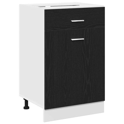 Armadio pensile Rovere Nero 50 x 46 x 81,5 cm Legno multistrato