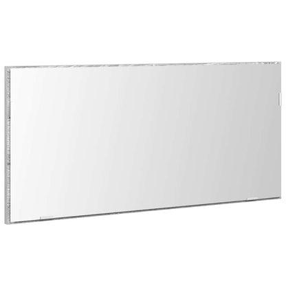 Specchio con luci a strisce a LED Grigio sonoma alto 80 x 37 cm