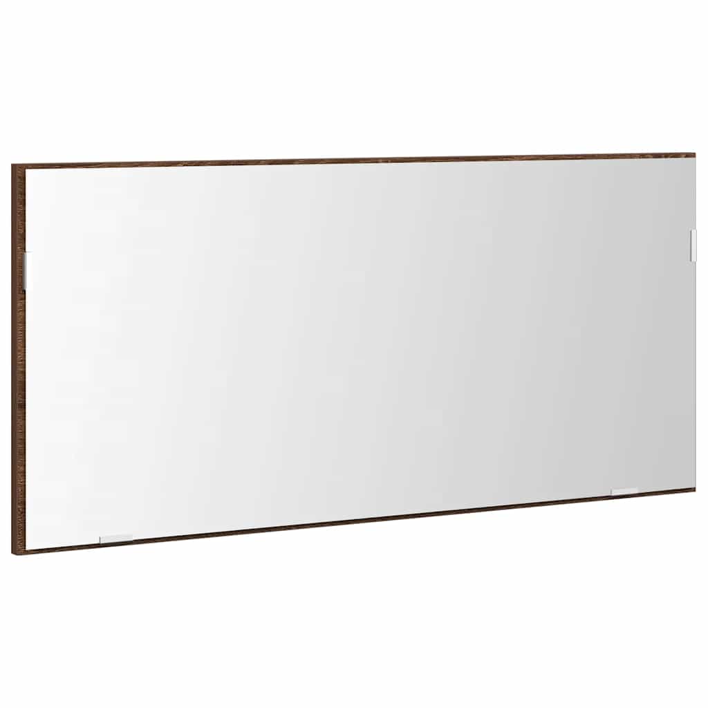 Specchio Rovere marrone 80 x 37 cm Vetro e Legno Ingegnerizzato