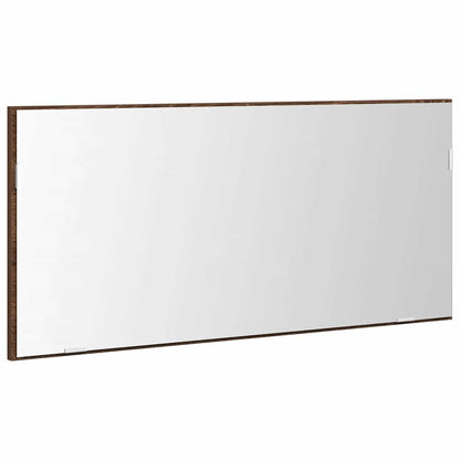 Specchio Rovere marrone 80 x 37 cm Vetro e Legno Ingegnerizzato