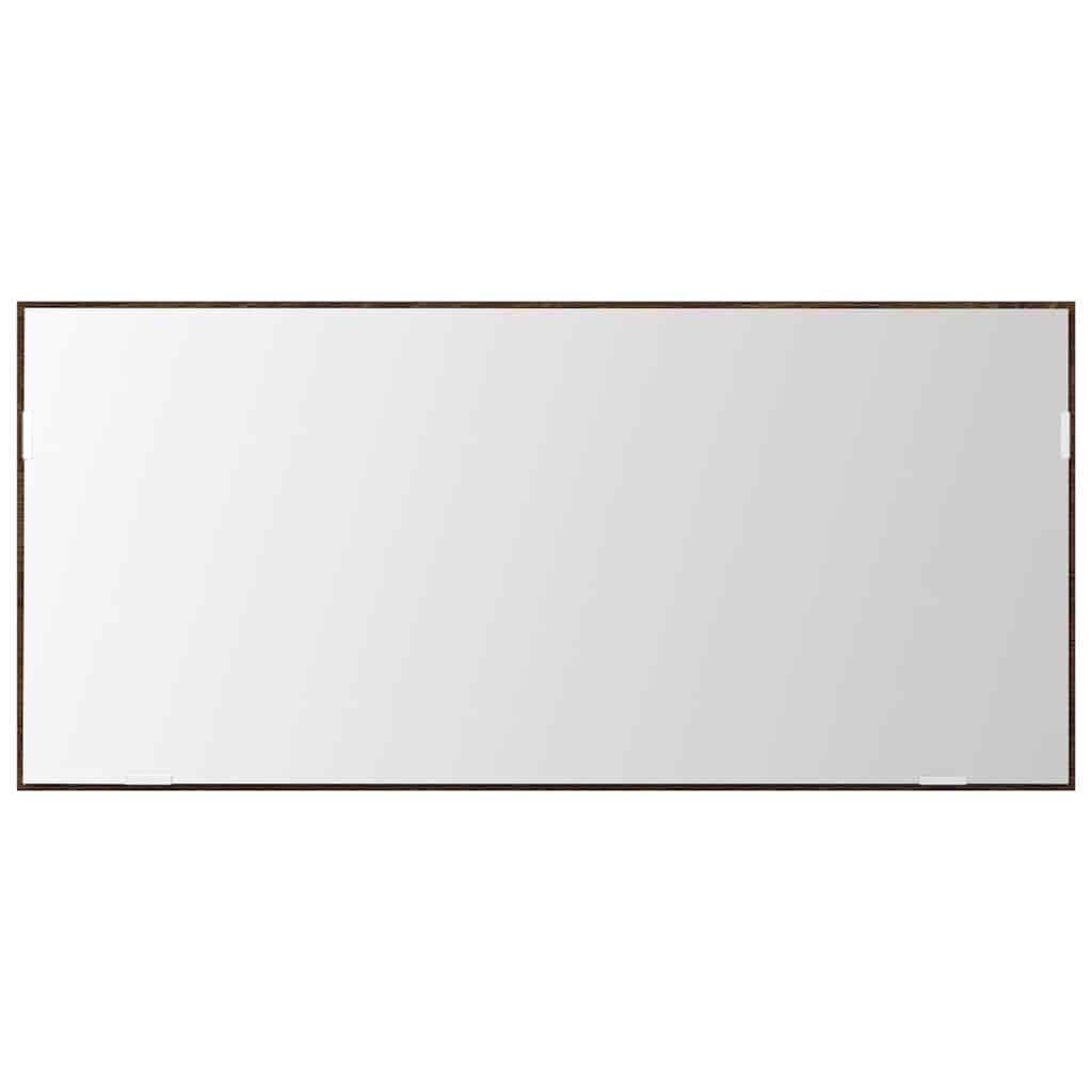 Specchio Rovere marrone 80 x 37 cm Vetro e Legno Ingegnerizzato