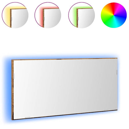 Specchio Legno vecchio 80 x 37 cm Vetro e Legno Ingegnerizzato