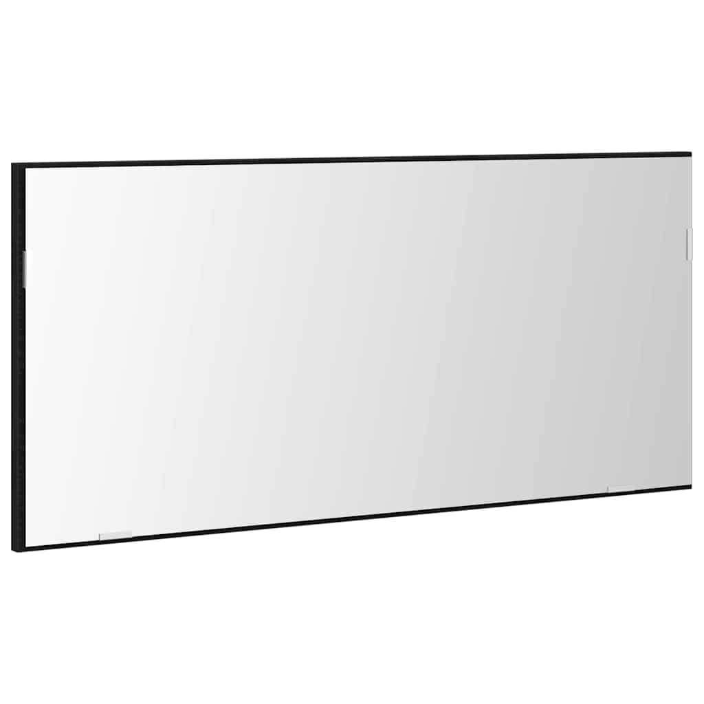 Specchio Rovere nero 80 x 37 cm Vetro e Legno Ingegnerizzato