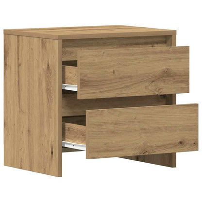 Armadio da Notte 2 pcs Rovere artigianale 45 x 34 x 44,5 cm