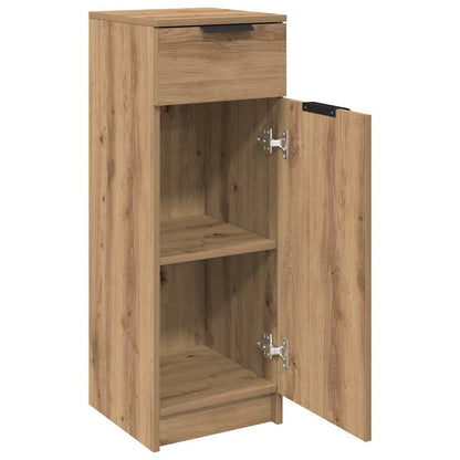 Mobile da Bagno con cassetto rovere artigianale 32 x 34 x 90 cm