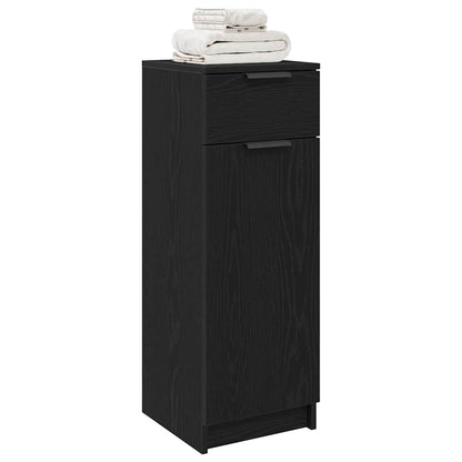 Mobile da Bagno Rovere nero 32 x 34 x 90 cm Legno multistrato