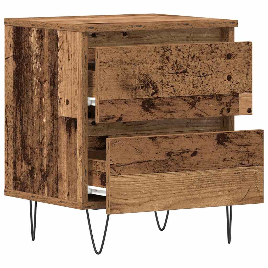 Armadio da Notte 2 pcs Legno vecchio 40 x 35 x 50 cm