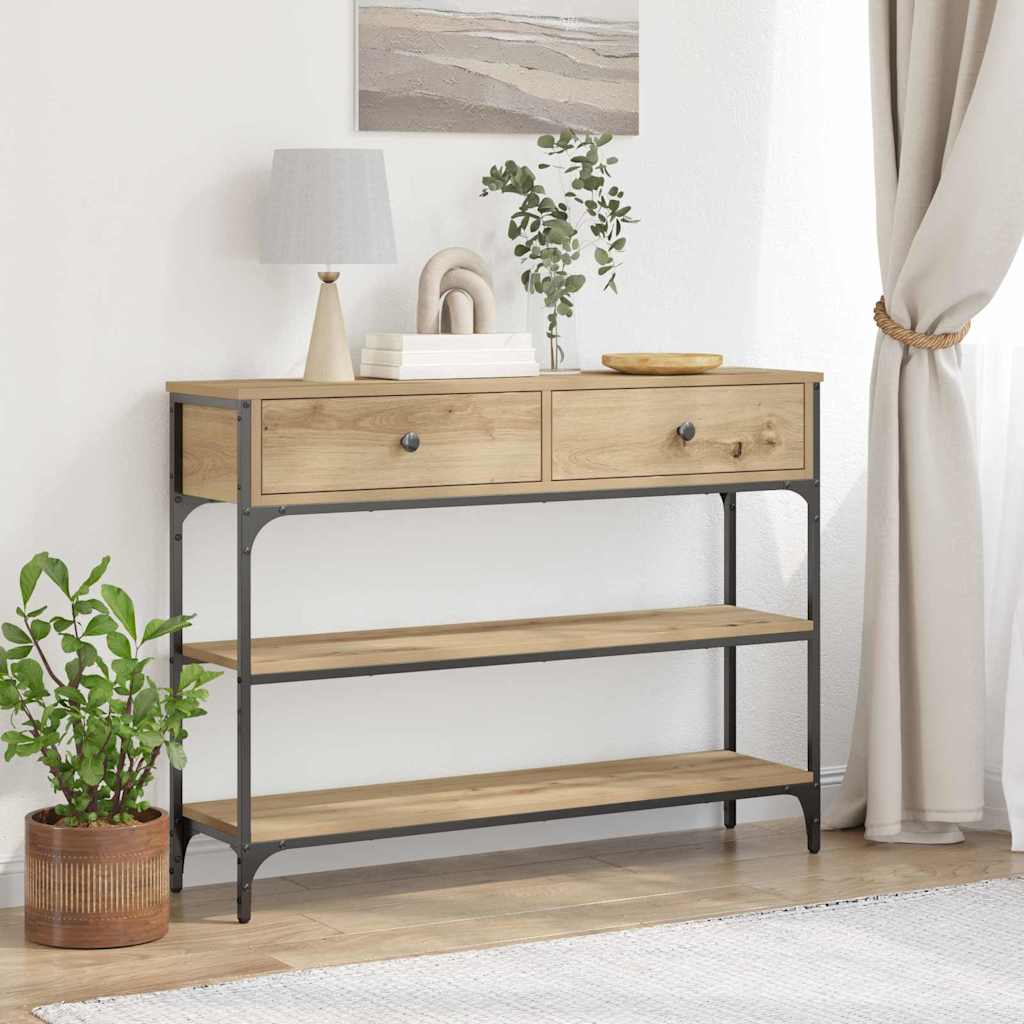 Tavolo consolle Rovere artigianale 72.5 x 25 x 75 cm