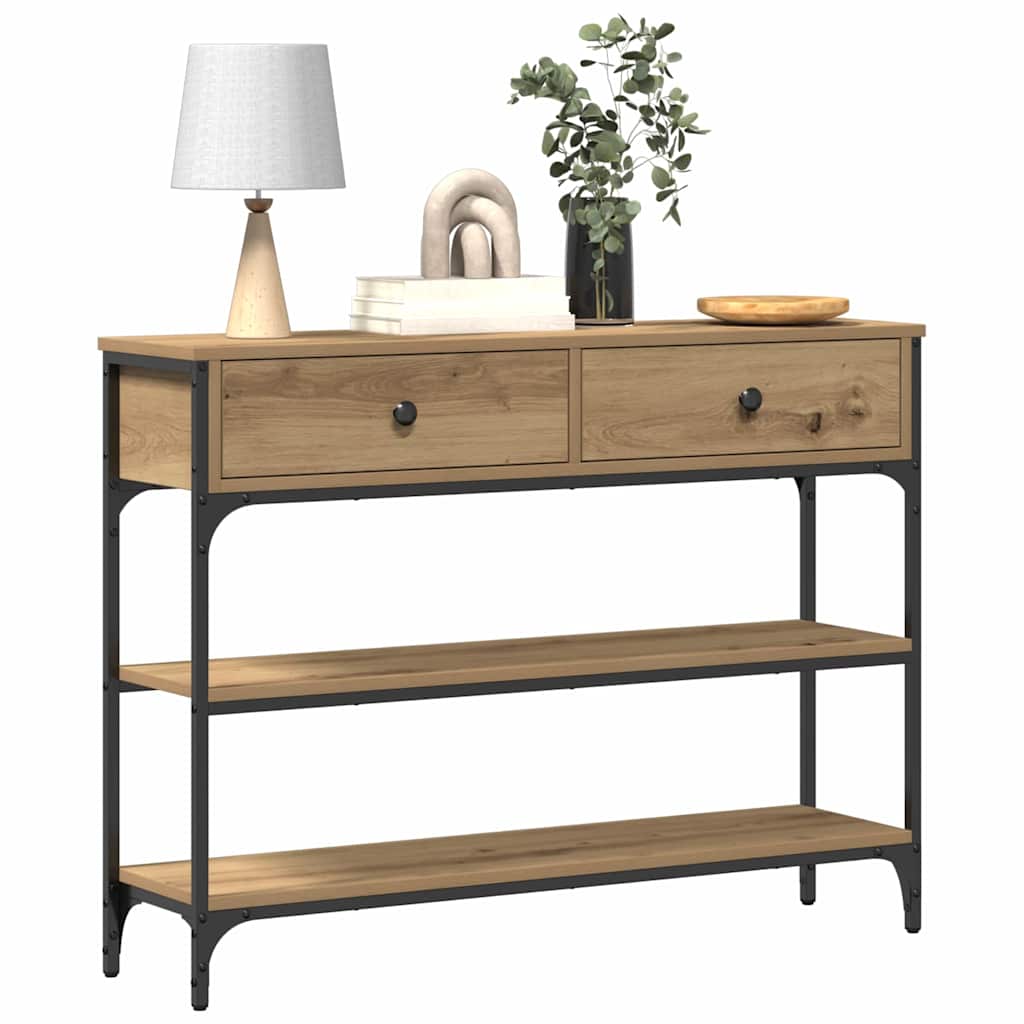 Tavolo consolle Rovere artigianale 72.5 x 25 x 75 cm