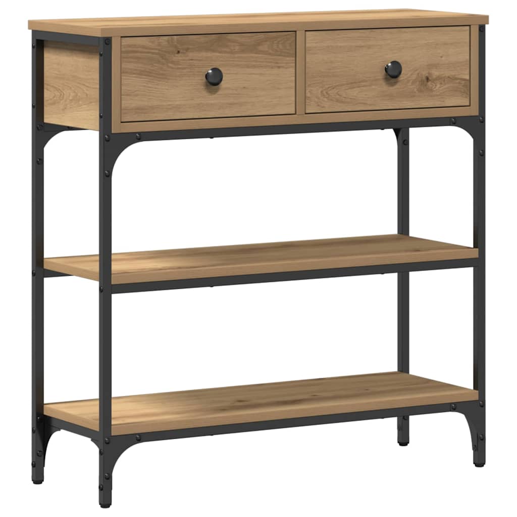 Tavolo consolle Rovere artigianale 72.5 x 25 x 75 cm