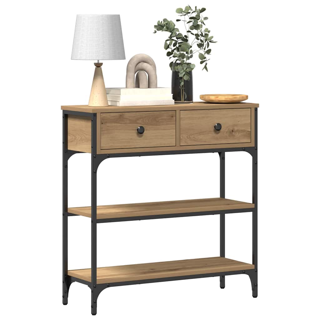 Tavolo consolle Rovere artigianale 72.5 x 25 x 75 cm