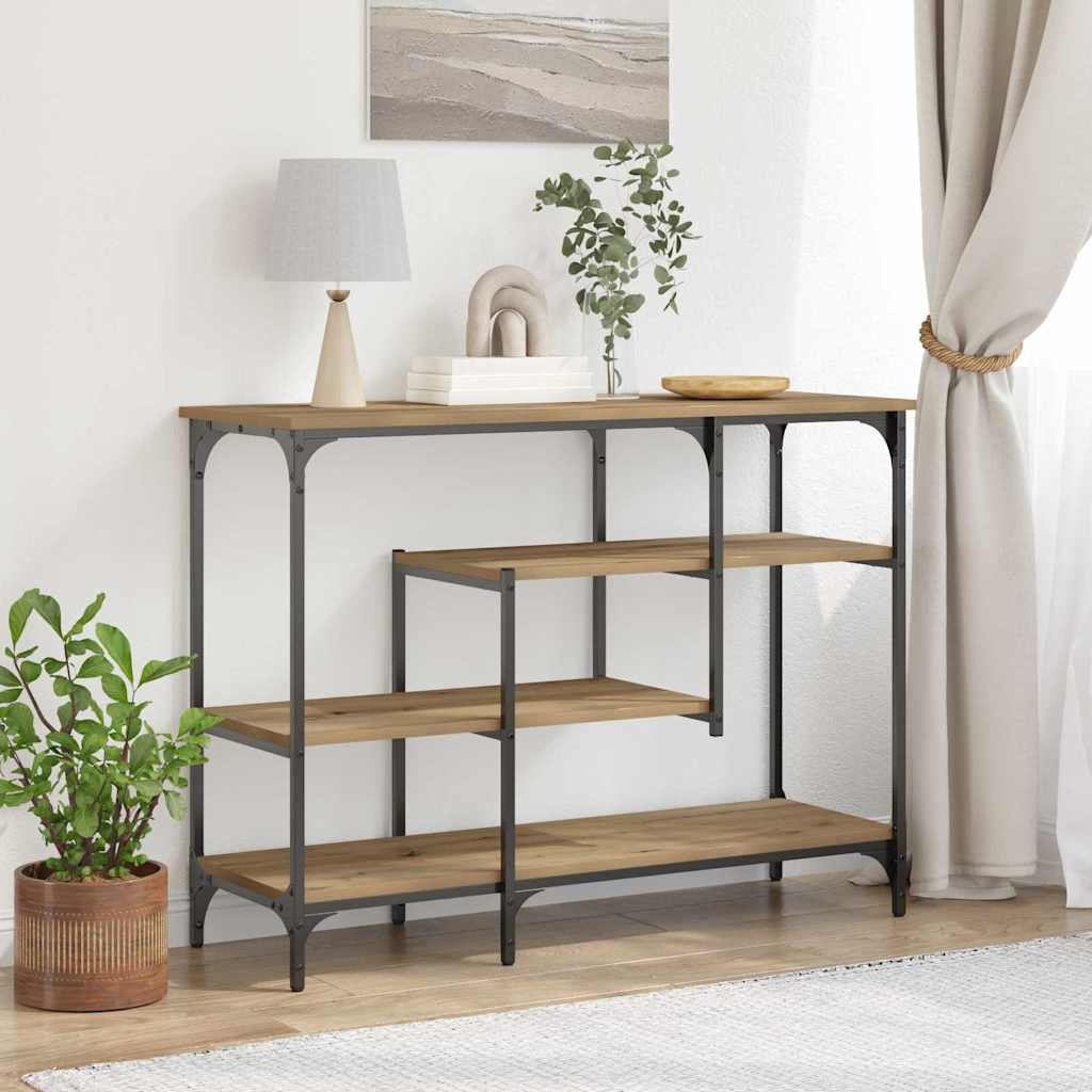 Tavolo Console rovere artigianale 100 x 35 x 75 cm